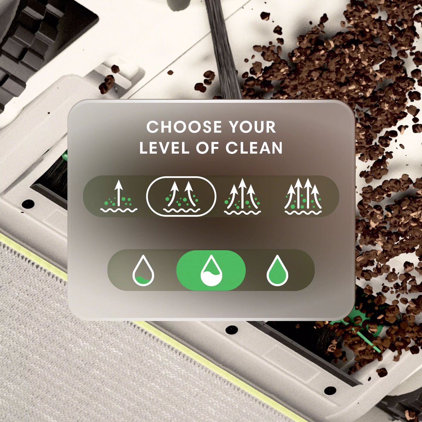 Cleaning settings