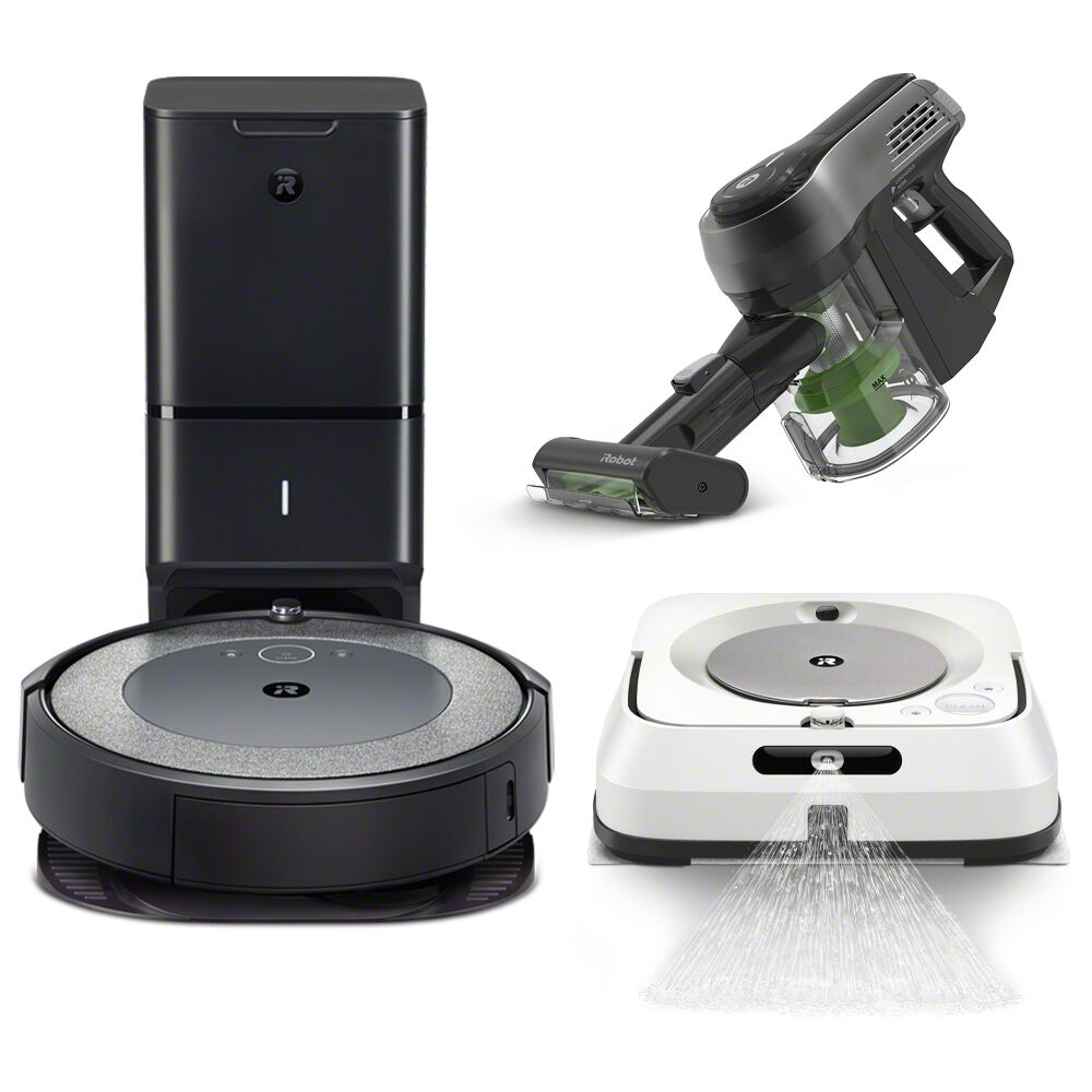 iRobot® H1 Handheld Vacuum £169.99 Price reduced from £229.99 to Add to  Cart Roomba® j7+, Braava jet® m6 \u0026 H1 Handheld Bundle £1,829.97 Shop now  Roomba® s9+, Braava jet® m6 \u0026 H1 Handheld Bundle £2,429.97 Shop now Roomba®  i3+ 
