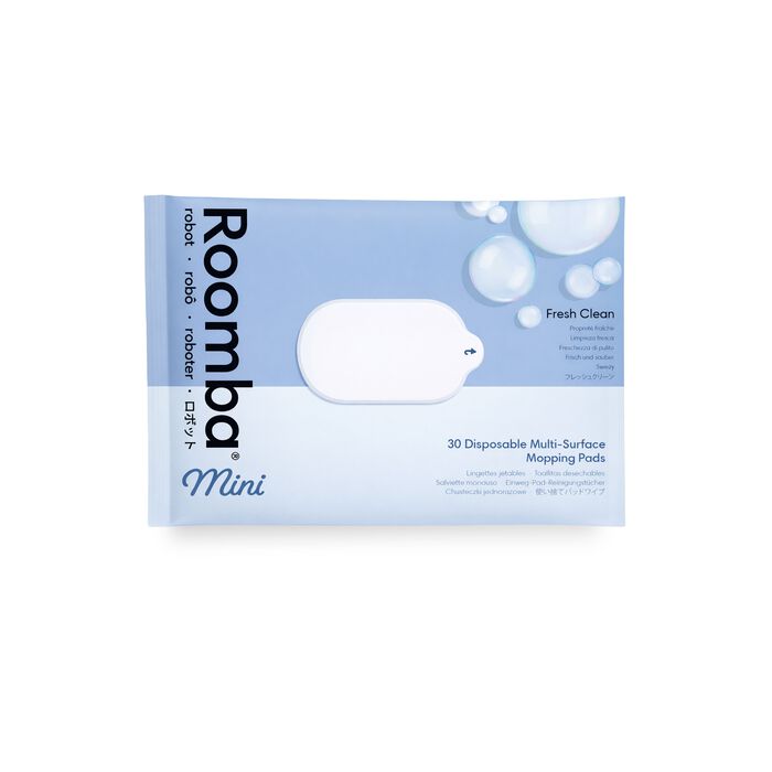 Disposable Multi-Surface Mopping Pads for Roomba&reg; Mini Robots, 1 pack/30-Pads, Fresh Clean, , large image number 0